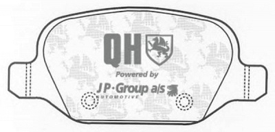 JP GROUP 3363700519 -  Комплект тормозных колодок, дисковый тормоз